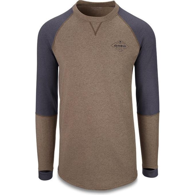 Фуфайка (термобелье) DAKINE UNION MID WEIGHT CREW TARMAC / BLACK HEATHER Размер XXL 10002516 (0610934295269)