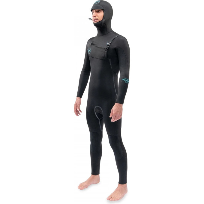 Гидрокостюм DAKINE MENS MISSION CHEST ZIP HOODED 6/5/4mm Blk, размер LT DK22M654HMZ (0604565453815)