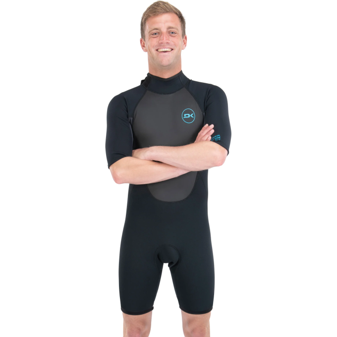 Гидрокостюм DAKINE MEN'S QUANTUM BACK ZIP SHORTY 2\2mm F\L Black/Grey, размер L DK22M22QSBZFL (0604565594983)