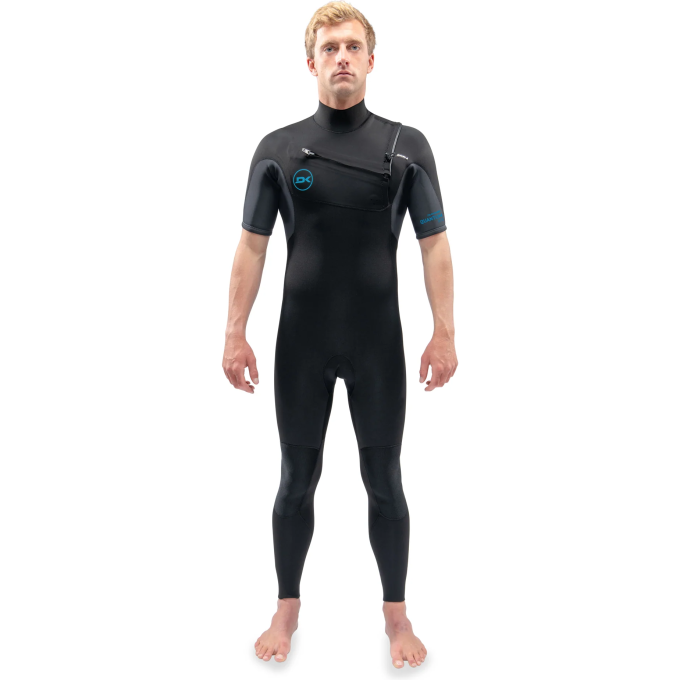 Гидрокостюм DAKINE MEN'S QUANTUM CHEST ZIP SHORT SLEEVED FULL SUIT 2/2mm Black/Grey, размер XL DK22M22QSSZ (0604565593894)