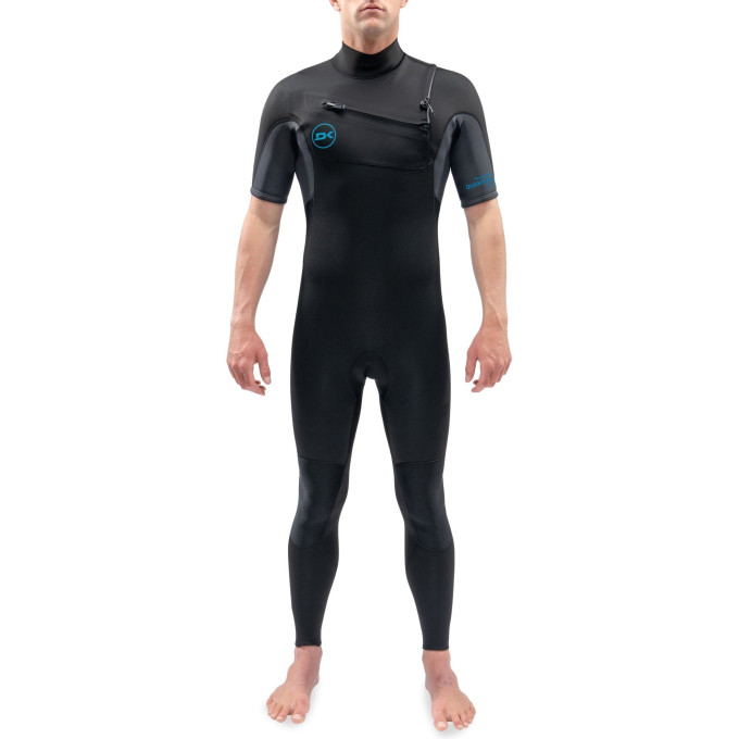 Гидрокостюм DAKINE MEN'S QUANTUM CHEST ZIP SHORT SLEEVED FULL SUIT 3/2mm Black/Grey Размер L DK21M32QSSZ (0604565435057)