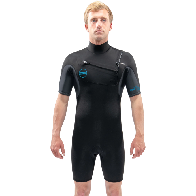Гидрокостюм DAKINE MEN'S QUANTUM CHEST ZIP SHORTY 2/2mm F\L Black/Grey, размер XL DK22M22QSZFL (0604565594174)