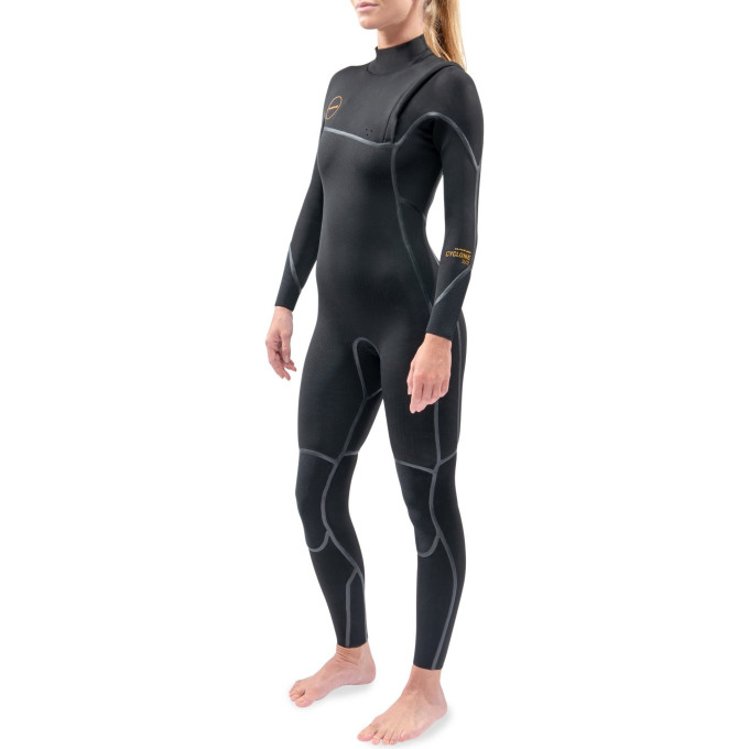 Гидрокостюм женский DAKINE WOMEN'S CYCLONE ZIP FREE FULL SUIT 4/3mm Black Размер 14 DK21W43C (0604565435774)