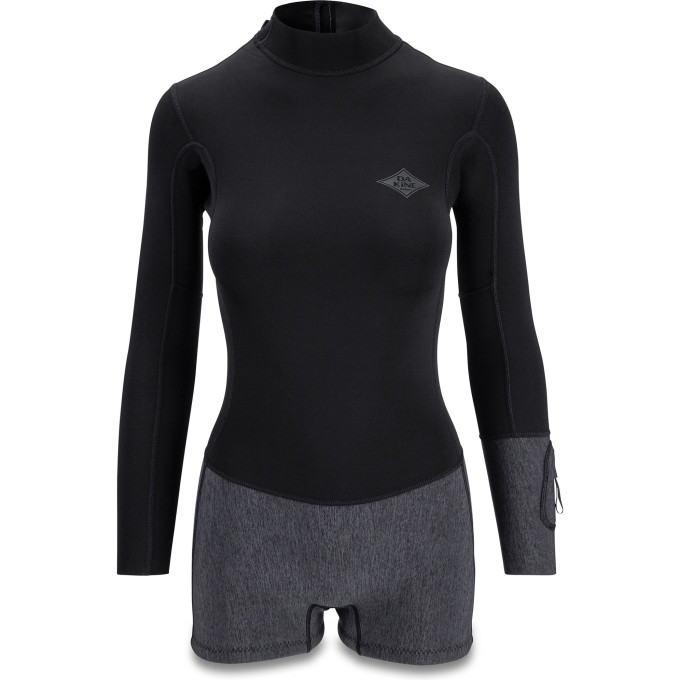 Гидрокостюм женский DAKINE WOMEN'S MISSION 1MM SPRINGSUIT BLACK Размер S 10002798 (0610934328752)
