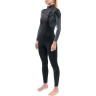 Гидрокостюм женский DAKINE WOMEN'S QUANTUM CHEST ZIP FULL SUIT 3/2mm Black/Grey Размер 12 DK22W32QZ (0604565597113)