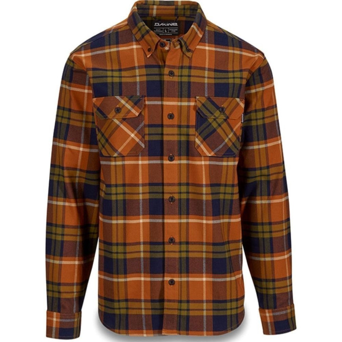 Рубашка DWR DAKINE REID TECH FLANNEL LEATHER BROWN Размер M 10001930 (0610934261660)